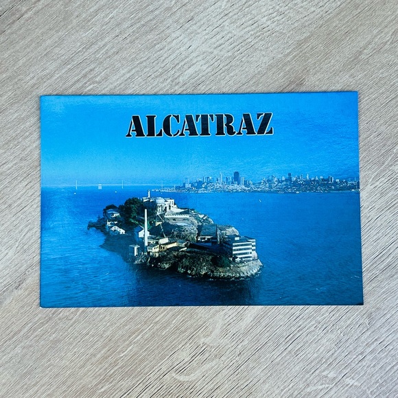 Other - 3 for 10: Vintage Alcatraz Postcard with Blue Ocean View unposted